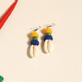 Navratri Special! Red German Silver Shell & Thread Beads Necklace Set