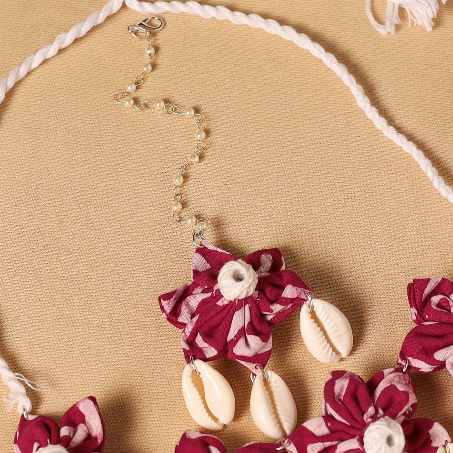 Handmade Fabart Floral Jewellery Set