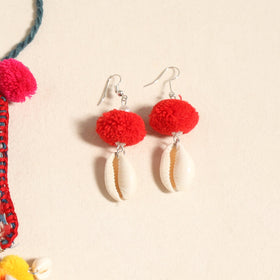 Navratri Special! Red Shell Work Fabart Necklace Set