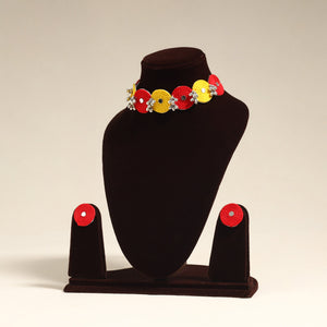 Red - navratri special! Thread ghungroo & mirror work