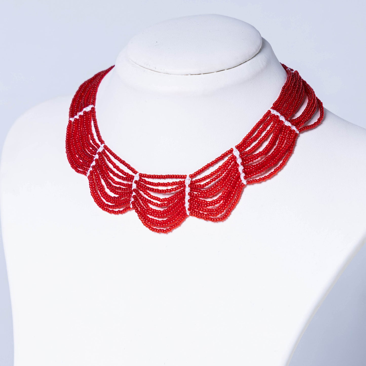  Neemuch Handmade Beadwork Necklace by Pushpa Harit Online at iTokri.com