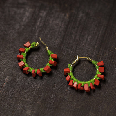 Buy Nensi Handmade Thread & Stone Work Earrings 17 Online at iTokri.com