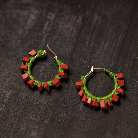 Buy Nensi Handmade Thread & Stone Work Earrings 17 Online at iTokri.com