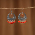 Noor German Silver Beaded Earrings