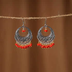 Noor German Silver Beaded Earrings