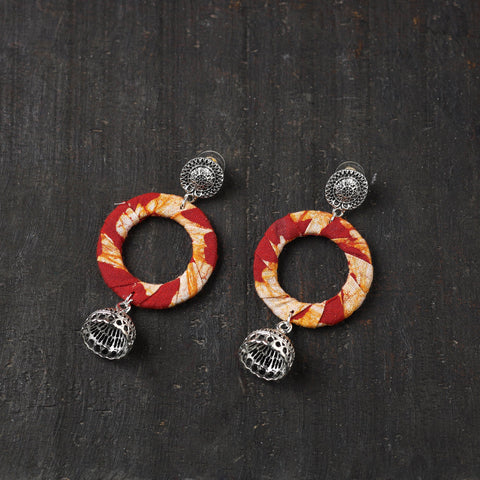 Red - noseen gs fabart handmade earrings - handcrafted