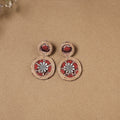 Noseen jute fabart handmade earrings - handcrafted