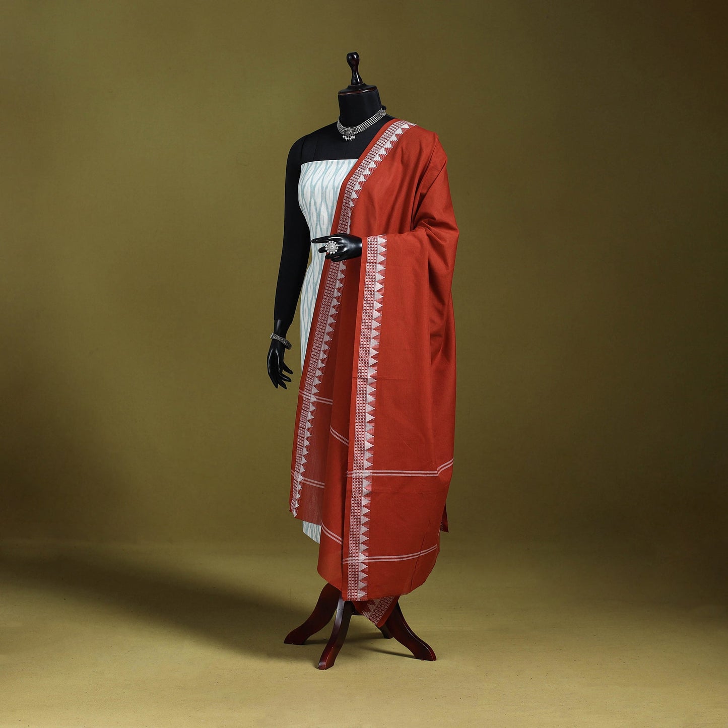 Odisha handloom cotton sambalpuri dupatta 03 - handcrafted