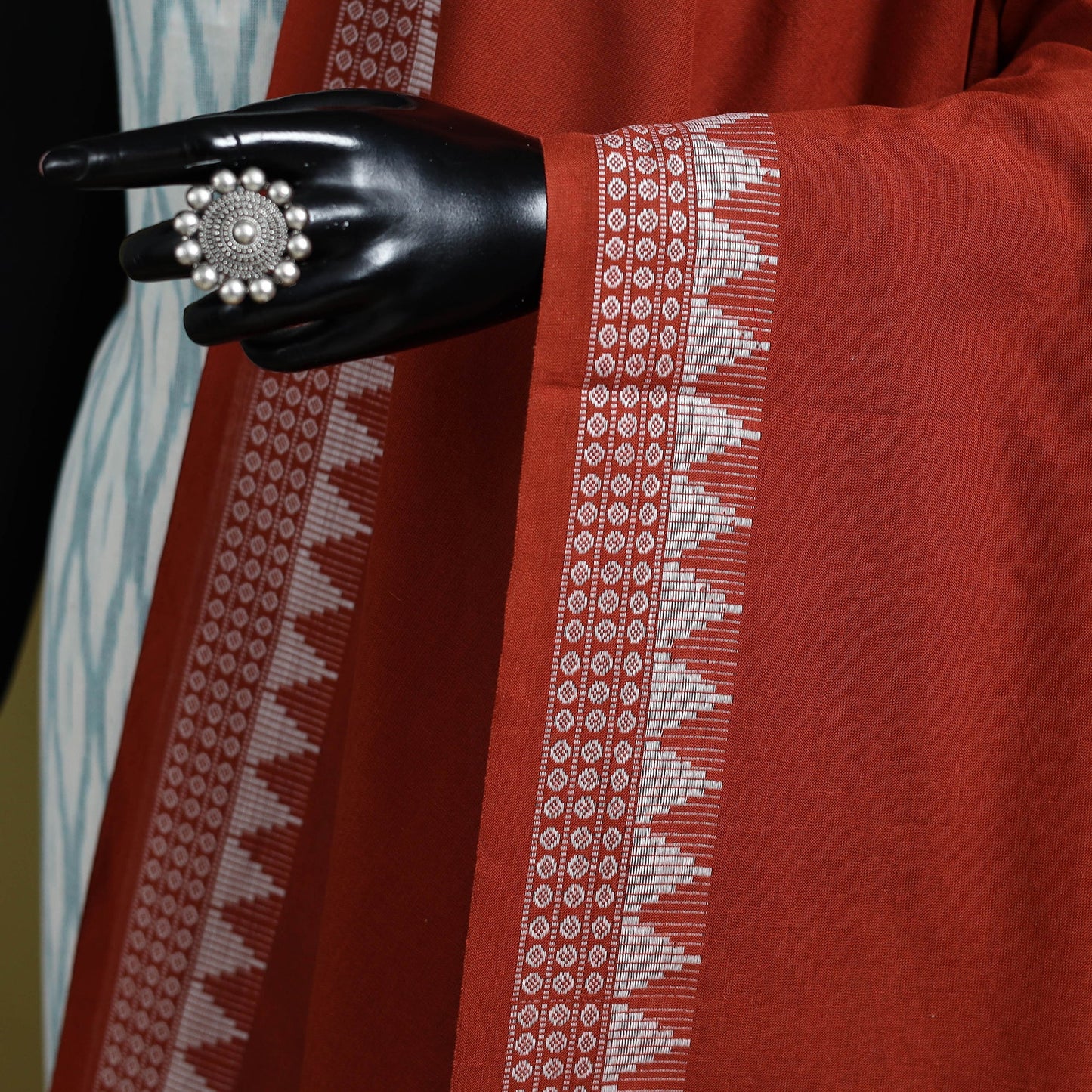 Odisha handloom cotton sambalpuri dupatta 03 - handcrafted