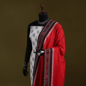 Odisha ikat cotton sambalpuri dupatta 04 - handcrafted