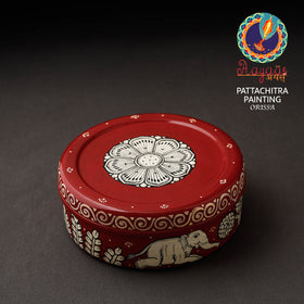  Odisha Pattachitra Handpainted Stainless Steel Casserole 