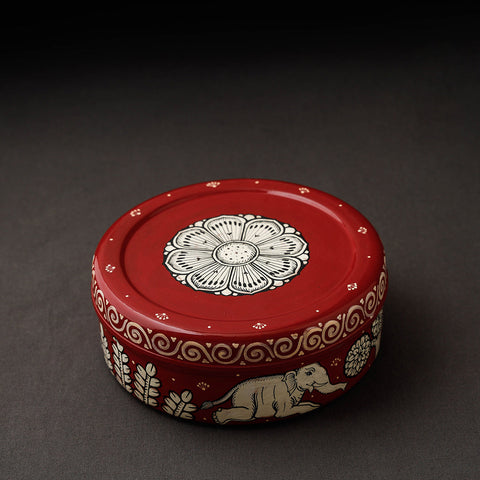  Odisha Pattachitra Handpainted Stainless Steel Casserole 