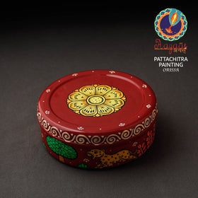  Odisha Pattachitra Handpainted Stainless Steel Casserole 