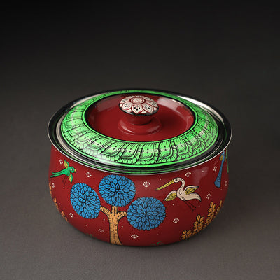  Odisha Pattachitra Painting Stainless Steel Toral Khalbatta Dholak 