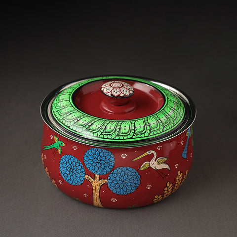  Odisha Pattachitra Painting Stainless Steel Toral Khalbatta Dholak 