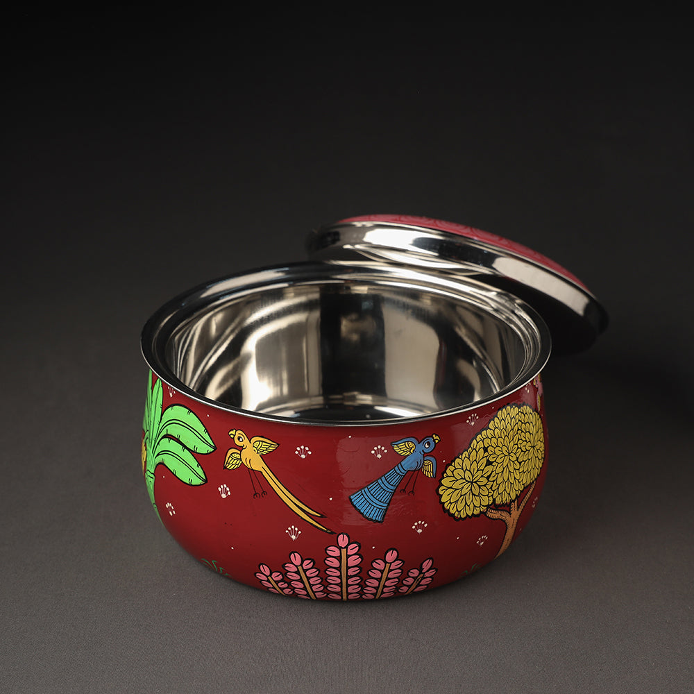  Odisha Pattachitra Painting Stainless Steel Toral Khalbatta Dholak 