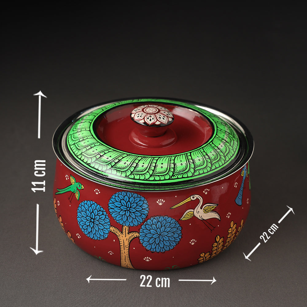  Odisha Pattachitra Painting Stainless Steel Toral Khalbatta Dholak 