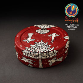  Odisha Pattachitra Handpainted Stainless Steel Casserole 