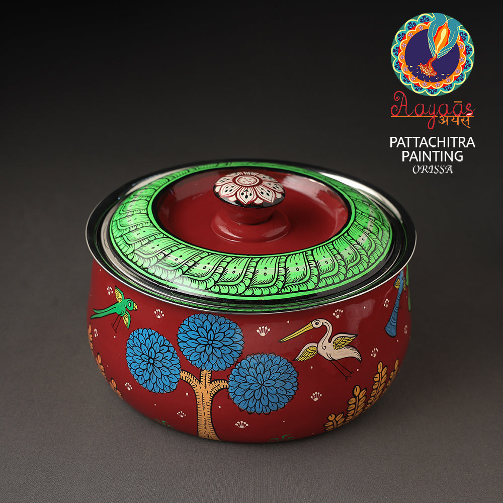  Odisha Pattachitra Painting Stainless Steel Toral Khalbatta Dholak 