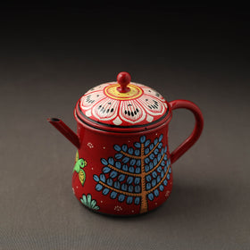  Odisha Pattachitra Handpainted Stainless Steel Tea Pot (500ml) 
