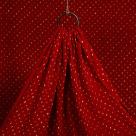 Red - orange - kutch tie-dye mul cotton bandhani fabric 23