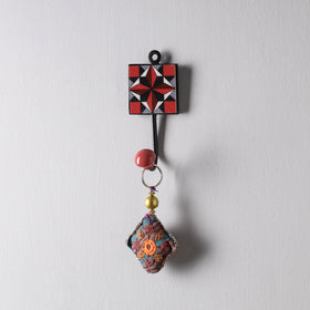  Original Blue Pottery Ceramic Tile Wall Hook Hanger (1 Peg) 