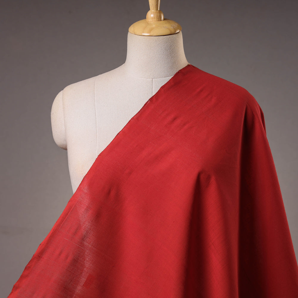 Buy Red - Original Mangalagiri Handloom Cotton Fabric Online at iTokri.com
