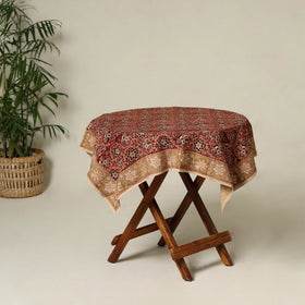 Red - original pedana kalamkari natural dyed cotton table