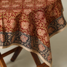 Red - original pedana kalamkari natural dyed cotton table