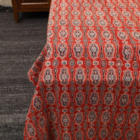 Red - patchwork cotton double bed sheet set 02 - handcrafted
