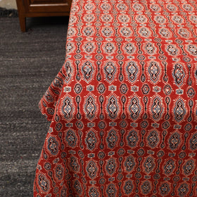 Red - patchwork cotton double bed sheet set 02 - handcrafted