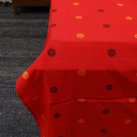 Buy Red Patchwork Cotton Double Jacquard Bed Sheet Set