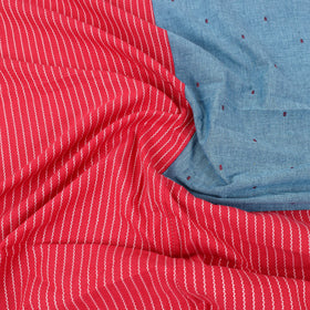 Buy Red Patchwork Cotton Double Jacquard Bed Sheet Set