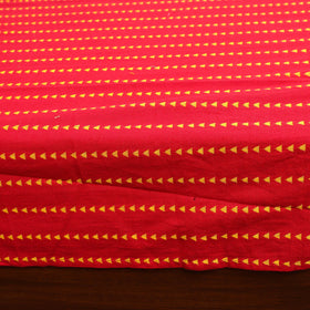 Red - patchwork cotton double jacquard bedsheet set 17