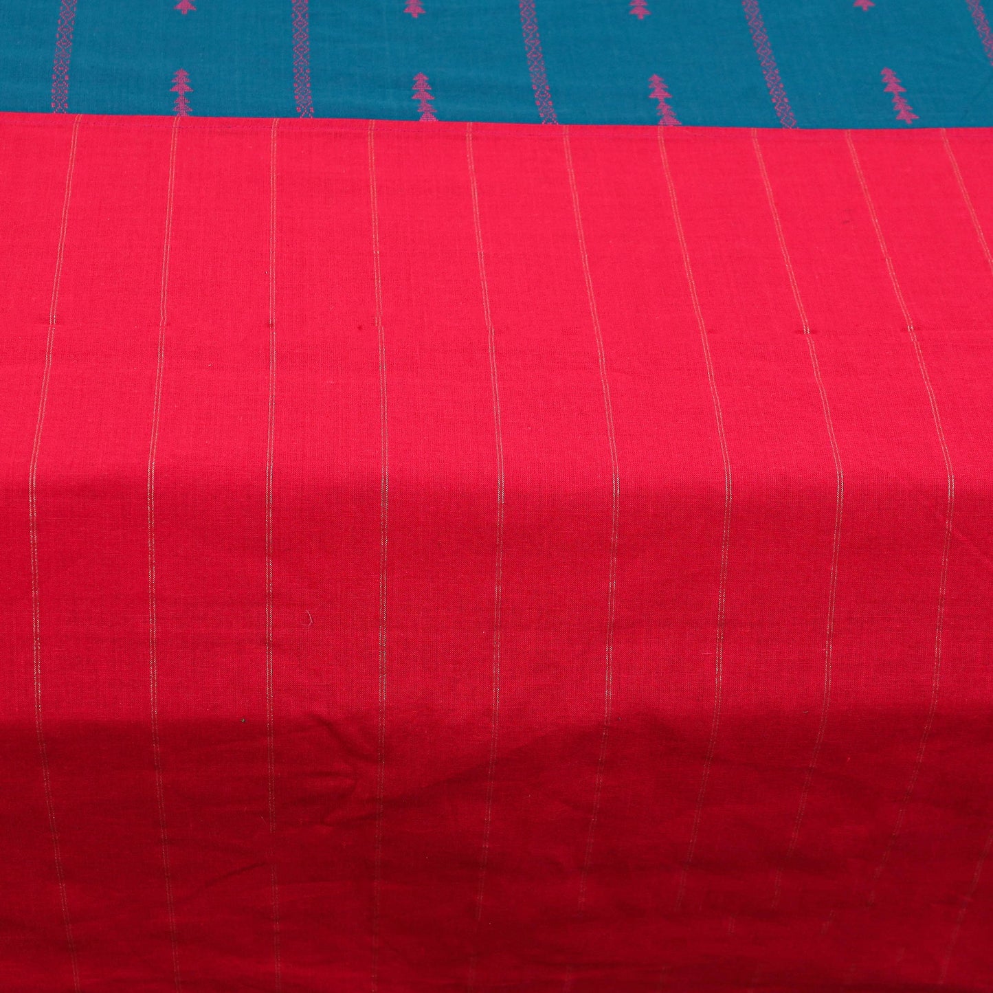 Buy Patchwork Cotton Double Jacquard Bedsheet Set