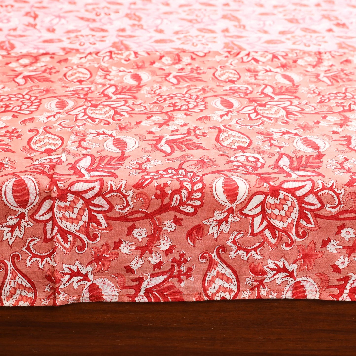 Patchwork hand double sanganeri bedsheet set (108 x 90 in)