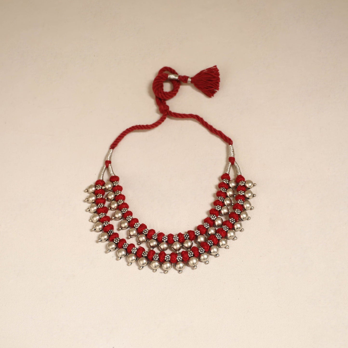 Patwa thread beads necklace by kailash 04 - handcrafted