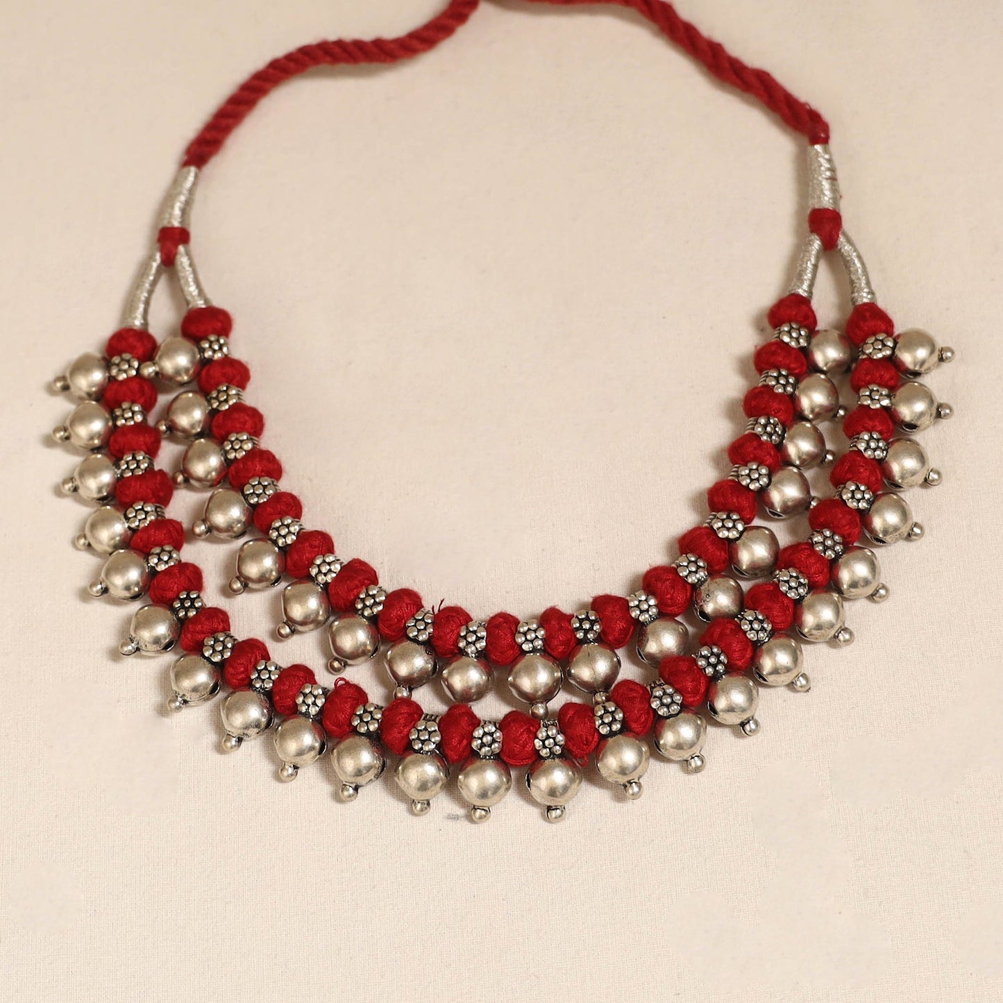 Patwa thread beads necklace by kailash 04 - handcrafted