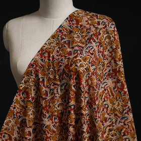 Pedana block print natural dyed cotton kalamkari fabric 01