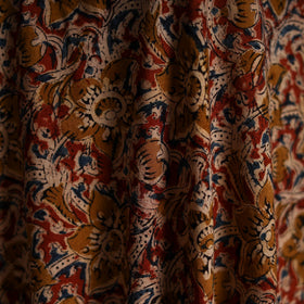 Pedana block print natural dyed cotton kalamkari fabric 01