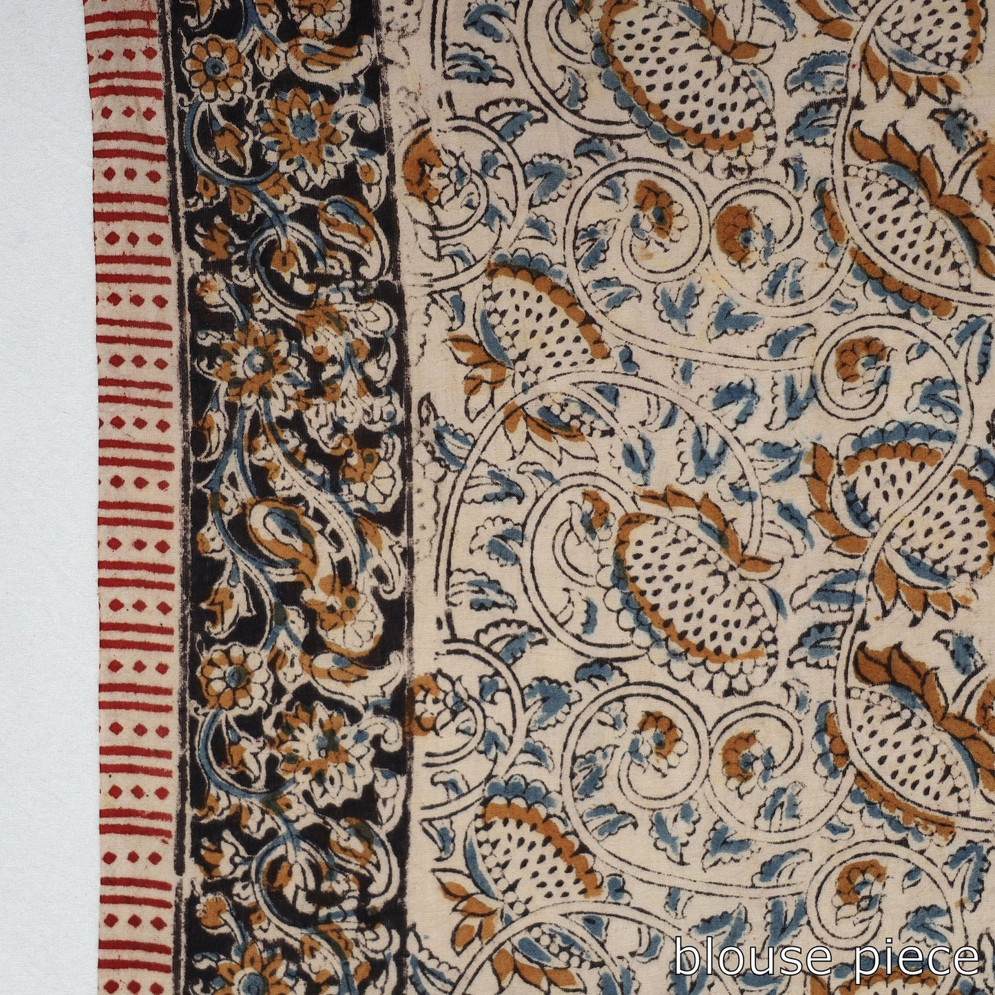 Designer Kalamkari Saree – Block Print & Pure Cotton