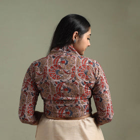 Red - pedana hand block print cotton natural dyed kalamkari