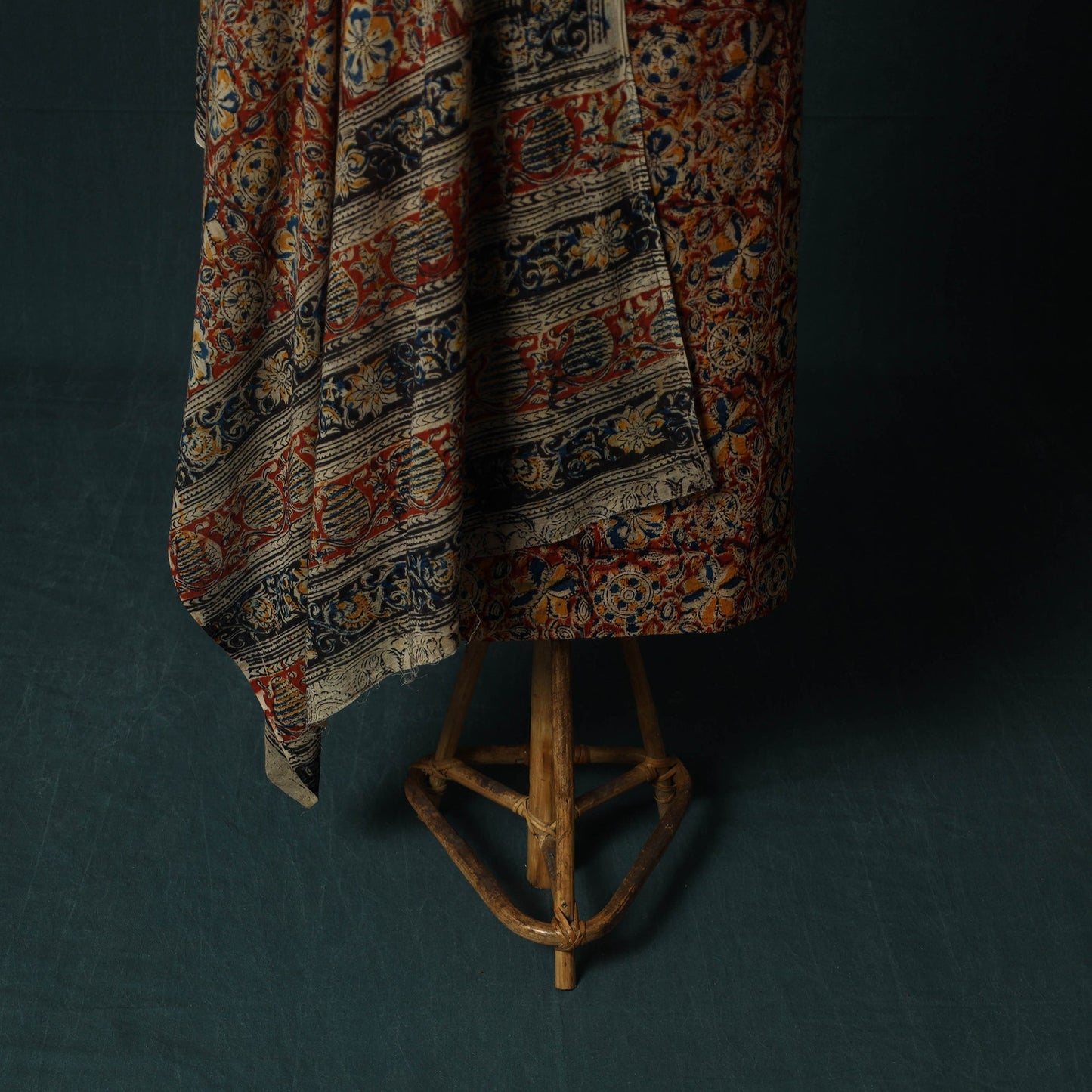 Pedana hand block print natural dyed cotton kalamkari 2pc