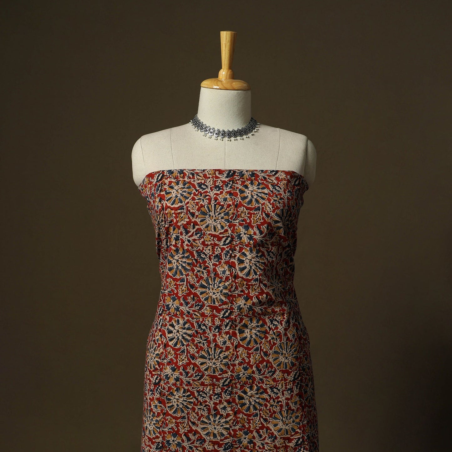 Pedana hand block print natural dyed cotton kalamkari 2pc