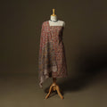 Pedana hand block print natural dyed cotton kalamkari 2pc