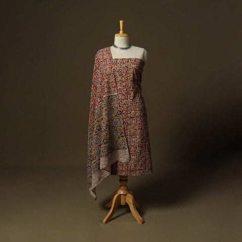 Pedana hand block print natural dyed cotton kalamkari 2pc