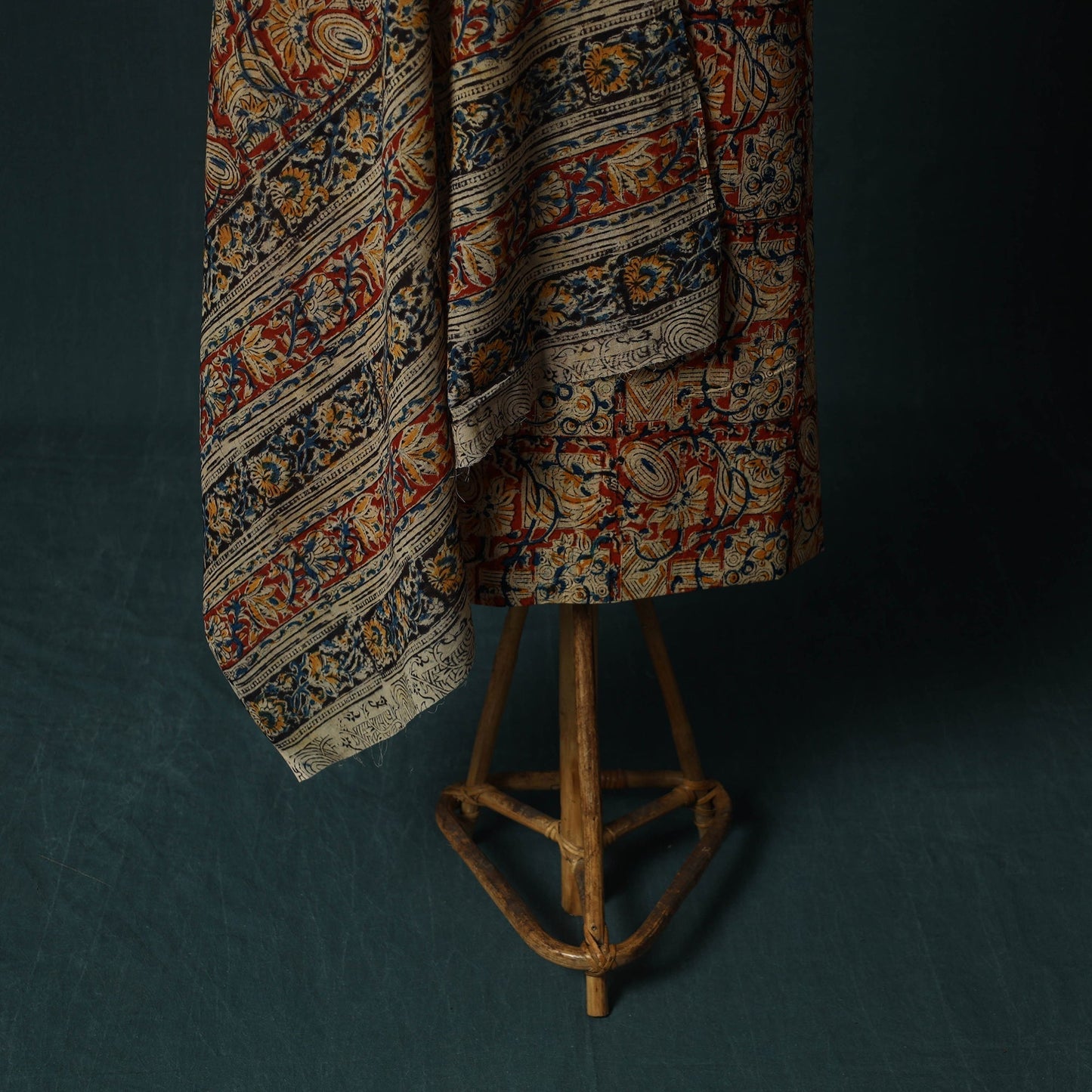 Pedana hand block print natural dyed cotton kalamkari 2pc