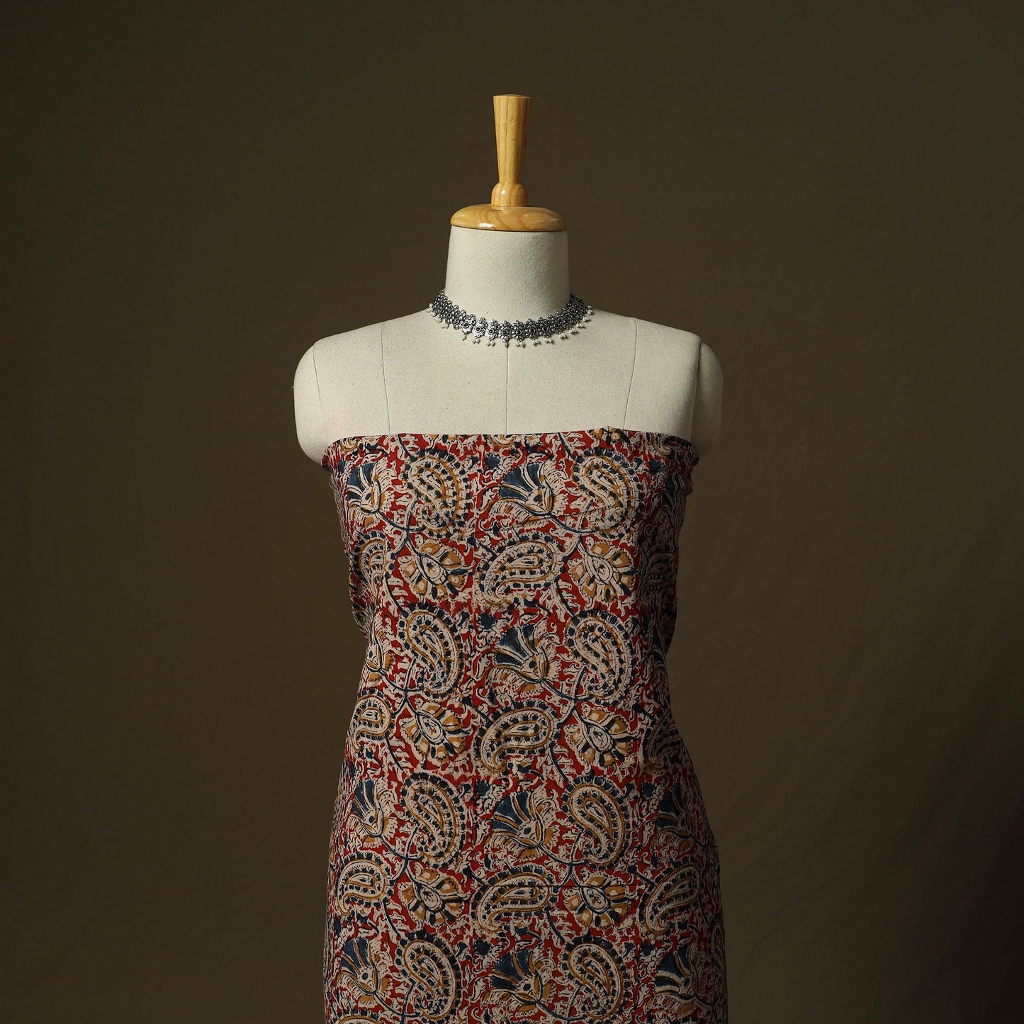 Pedana hand block print natural dyed cotton kalamkari 2pc