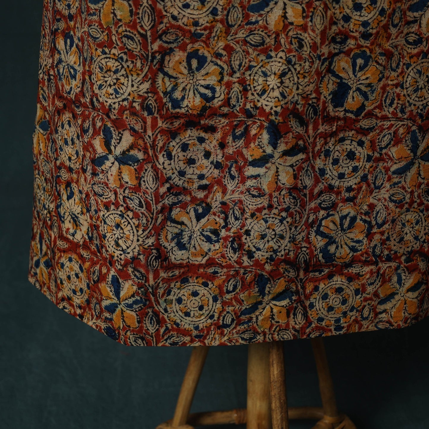 Pedana hand block print natural dyed cotton kalamkari 2pc