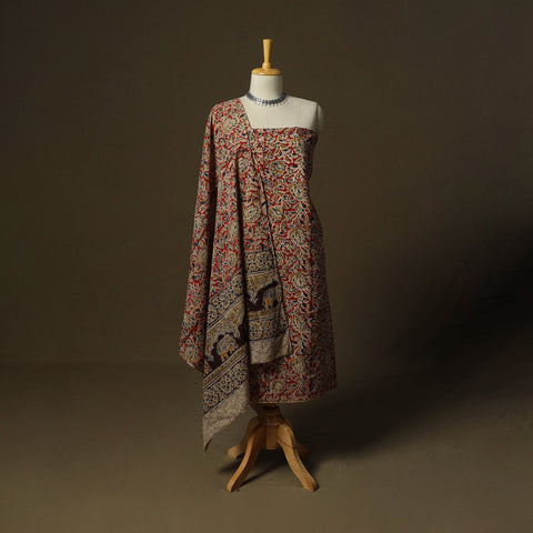 Pedana hand block print natural dyed cotton kalamkari 2pc
